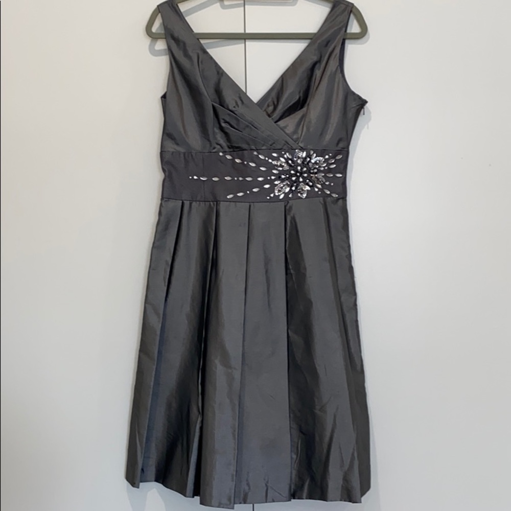 Nine West silver metallic dress